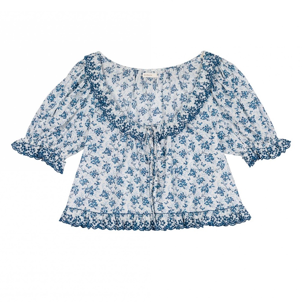 DÔEN LAZULI TOP Songbird Toile | Womens Tops